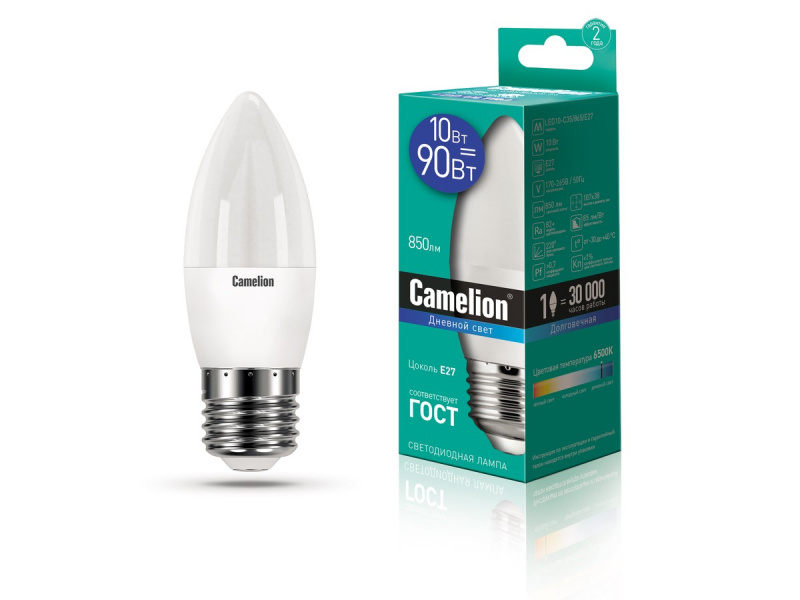 Camelion лампа СВЕЧА С35 LED10-/865/E27 ULTRA   10/100 оптом