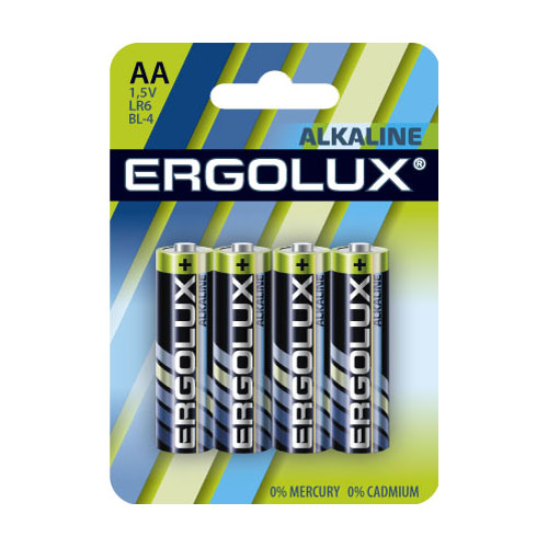 Ergolux батарейка LR-06  4бл./40/720/160! оптом
