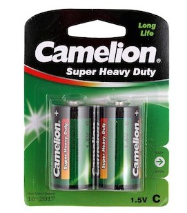 Camelion батарейка R-14  2бл.(R14-BP2G, 1.5В) 2/12/288 оптом