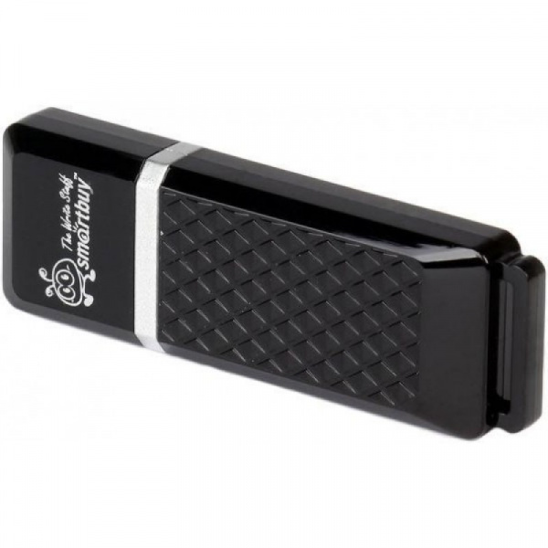 флешка  8 GB USB 2.0 Smartbuy Quartz series Black оптом
