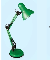 Camelion светильник KD-313 зелёный настольный, 60Вт Е27  1/6 оптом