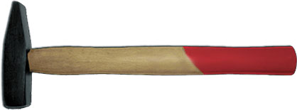 FIT Молоток с деревянной ручкой DIN 1041 Профи 300г  1/6/60 оптом