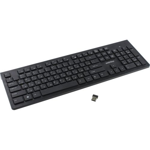 Smartbuy клавиатура беспроводная мультимедийная  206 чёрная (SBK-206AG-K)/20 оптом