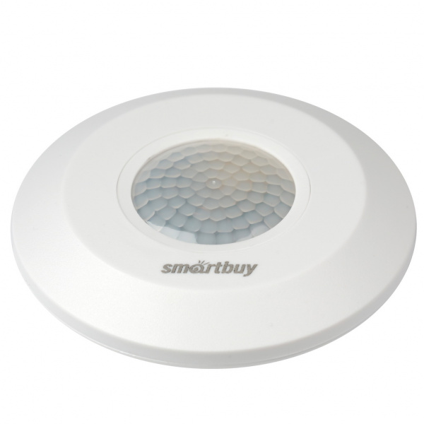 Smartbuy датчик движ.инфракр. потолочный 1200Вт, до 4м, IP44 арт.sbl-ms-012 (1/100) оптом