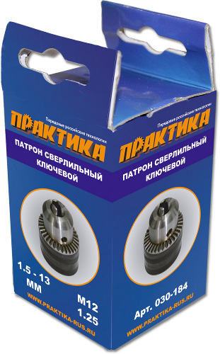 ПРАКТИКА Патрон ключевой 13мм, M12 x 1.25, коробка 030-184 п/ос оптом ПРАКТИКА Патрон ключевой 13мм, M12 x 1.25, коробка 030-184 п/ос оптом