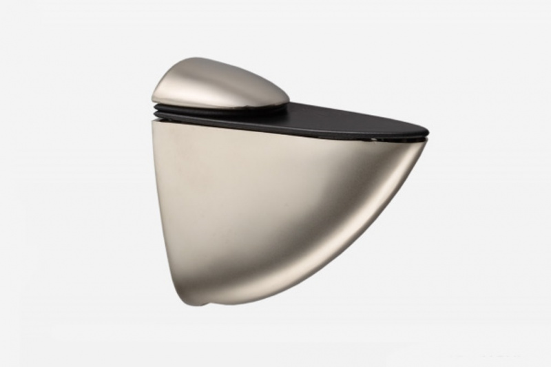 Держатель для стекл полок большой Р-1512 (73*65мм) МАТОВЫЙ ХРОМ оптом Держатель для стекл полок большой Р-1512 (73*65мм) МАТОВЫЙ ХРОМ оптом