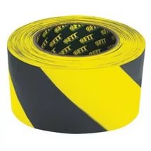 FIT Лента сигнальная (чёрно-жёлтая) 50мм х 100м 1/72 оптом