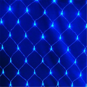 Гирлянда СЕТКА 80 led 1,5х1,5м синий  оптом
