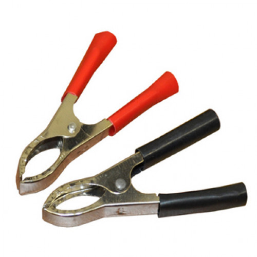 ALENCOM 06-014 зажим приборный "крокодил" 30А 75мм красный  оптом