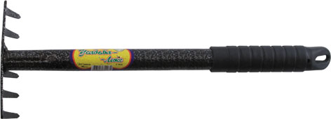 КУРС Грабли мини с ручкой цельнометаллическая, 6 зубьев  1/15 оптом