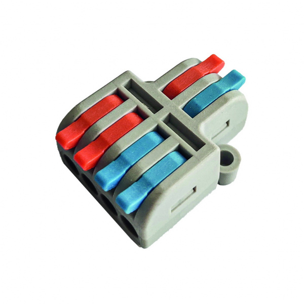 Smartbuy клемма с рычажками проходная 2-4 полюсов 0,08-4 мм2 (SBE-cwcc-2-4) (50) оптом