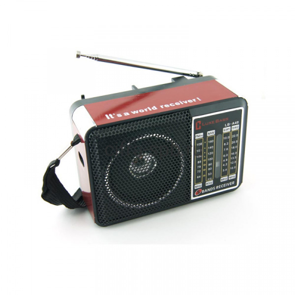 Радиоприёмник LUXE BASS LB-A48 +аккумулятор красный   оптом