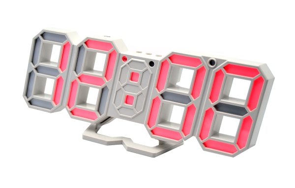 VST-883-1 часы электронные (красные цифры) белый корпус   оптом