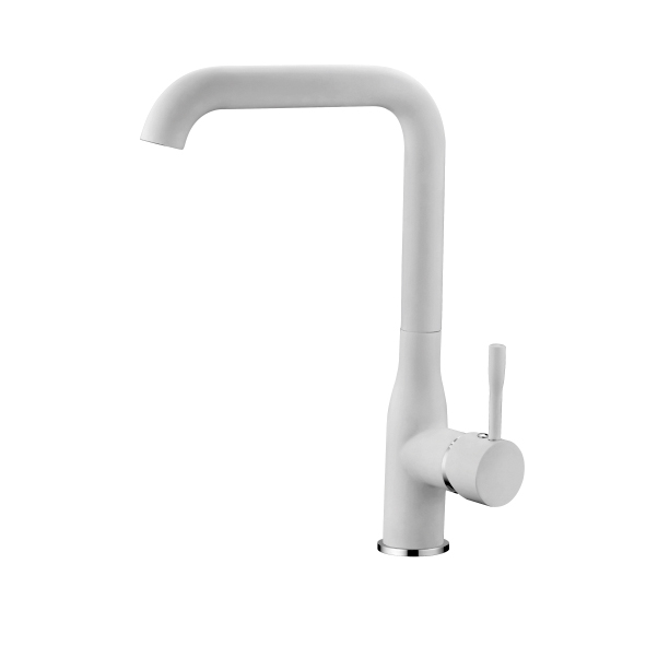 Ledeme L4698W Смеситель для кухни белый (латунь)  * оптом