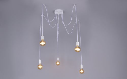 Светильник РС20815 WT/5P "Каракурт" (металл, стекло, 5*Е27)	п/ос 							 оптом