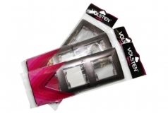 Volsten V01-14-A31-M  Рамка 3-местная, чёрная (Magenta) п/ос оптом