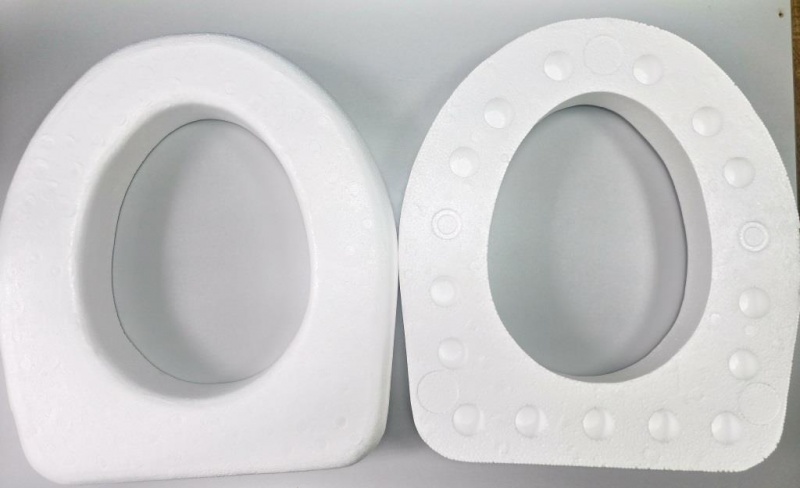 Сиденье для биотуалета (пенопласт) (в упаковке 6шт) цена за 1 шт. хит продаж!!! оптом