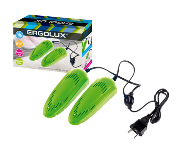 ERGOLUX Сушилка для детской обуви ELX-SD01-C16 салатовая 10 Вт, 220-240 В оптом