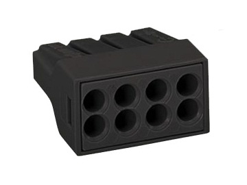 WAGO клемма серии 2273-248 на 8 пров. (50 шт) Германия (с пастой для медных и алюм. проводов) оптом WAGO клемма серии 2273-248 на 8 пров. (50 шт) Германия (с пастой для медных и алюм. проводов) оптом