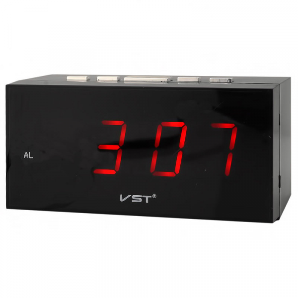 VST-772-1 часы электронные (красные цифры) кабель с USB, блок в комплект не входит!   оптом