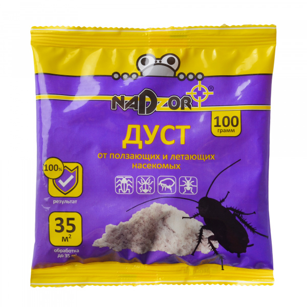NADZOR Дуст от ползающих насекомых 100г  1/50 оптом