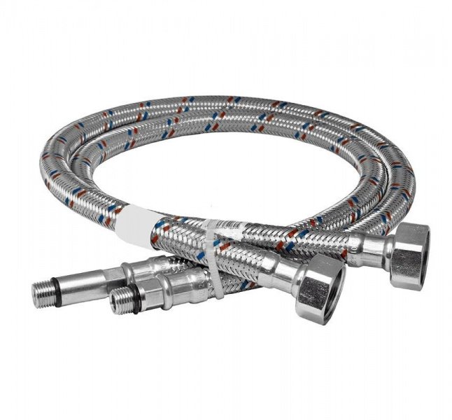 Ledeme 100см гибкая подводка д/смесителя L90-10 комплект из 2 шт. (50) * оптом Ledeme 100см гибкая подводка д/смесителя L90-10 комплект из 2 шт. (50) * оптом