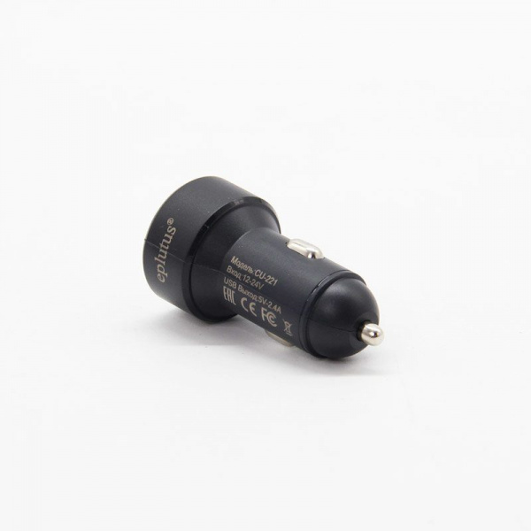 Eplutus автозарядка CU-221 2,4А 2USB вых. напряж.5V с дисплеем оптом Eplutus автозарядка CU-221 2,4А 2USB вых. напряж.5V с дисплеем оптом