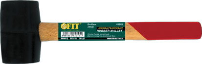 FIT Киянка резиновая, деревянная ручка 55мм 1/20/40 оптом FIT Киянка резиновая, деревянная ручка 55мм 1/20/40 оптом