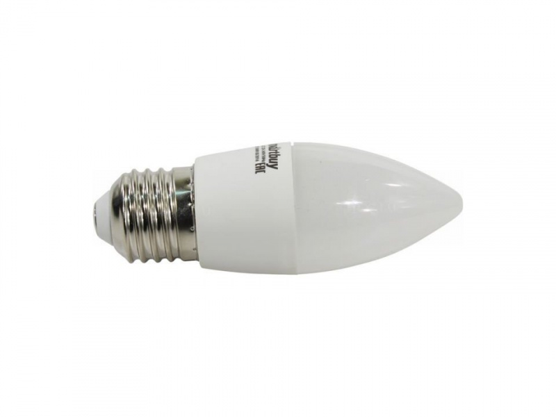 Smartbuy лампа LED-СВЕЧА  9,5 Вт E27 4000K SBL-C37-9_5-40K-E27 (10\100) оптом