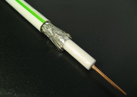 SAT 703 (CU) кабель оплётка 48 нитей CCA белый (100) п/ос оптом