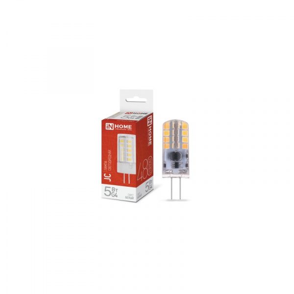 IN HOME лампа LED-JC 5Вт 12В G4 4000К 480Лм оптом