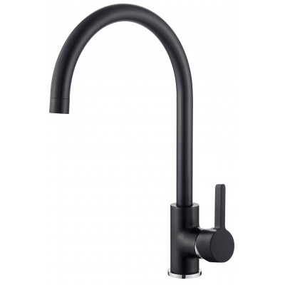 Ledeme L4299B Смеситель для кухни чёрный (латунь)  * оптом