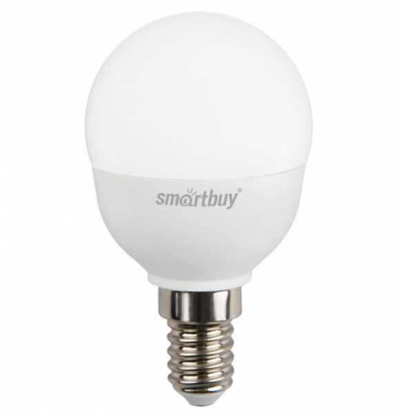 Smartbuy лампа LED-ШАР  9,5 Вт E14 6000K SBL-P45-9_5-60K-E14 (10\100)   оптом