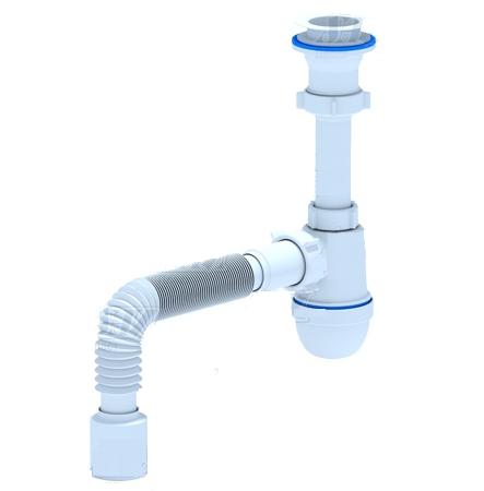 АНИ Пласт C5510 Сифон Варяг универсальный с г/тр 40х50 (35) хит продаж!!! оптом