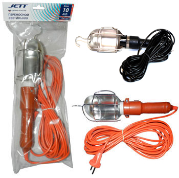 ДЖЕТТ светильник переносной с выключ. 15м  [10] хит продаж!!! оптом