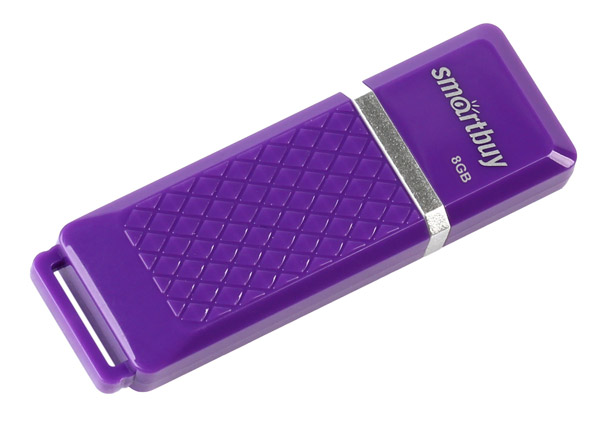 Smartbuy флешка  8 GB USB 2.0 Quartz series Violet оптом