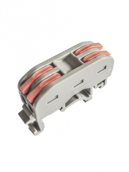 Smartbuy клемма с рычажками на DIN-рейку проходная 2 полюса 0,08-4 мм2 (SBE-dincwcc-2) (50) оптом