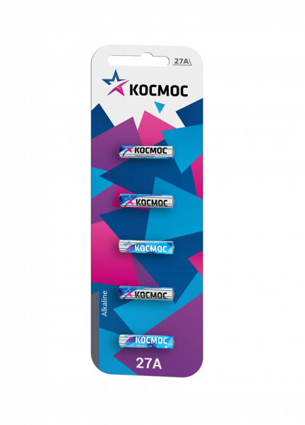 Космос батарейка 27А 5бл.\60\480 п/ос оптом Космос батарейка 27А 5бл.\60\480 п/ос оптом