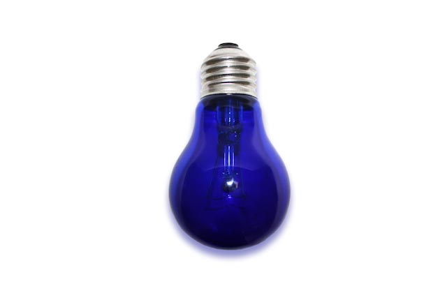 Эл. лампа  А60 C 230-60 Favor вольфрамовая (синяя) (1/50)  оптом