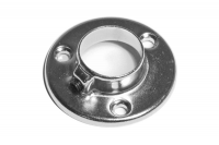 Фланец к трубе 25мм, сталь, цвет хром оптом Фланец к трубе 25мм, сталь, цвет хром оптом