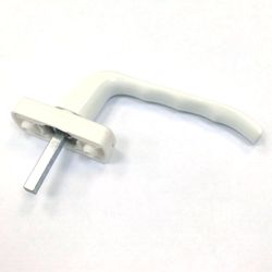 Ручка оконная металлическая HOPPE прямоугольная-круглая (белая) хит продаж!!! оптом