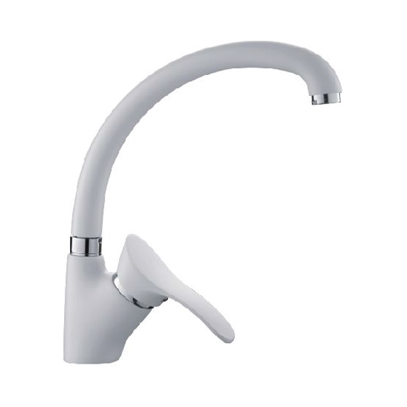 Ledeme L4101H Смеситель для кухни (белый) (латунь)  * оптом