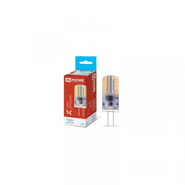 IN HOME лампа LED-JC 3Вт 12В G4 6500К 290Лм  оптом